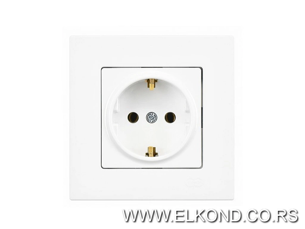 Priključak 2 pol EQONA beli 01401100-100115